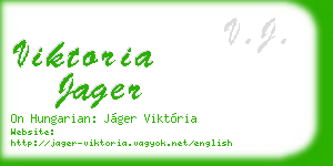 viktoria jager business card