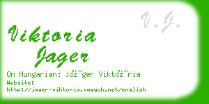 viktoria jager business card